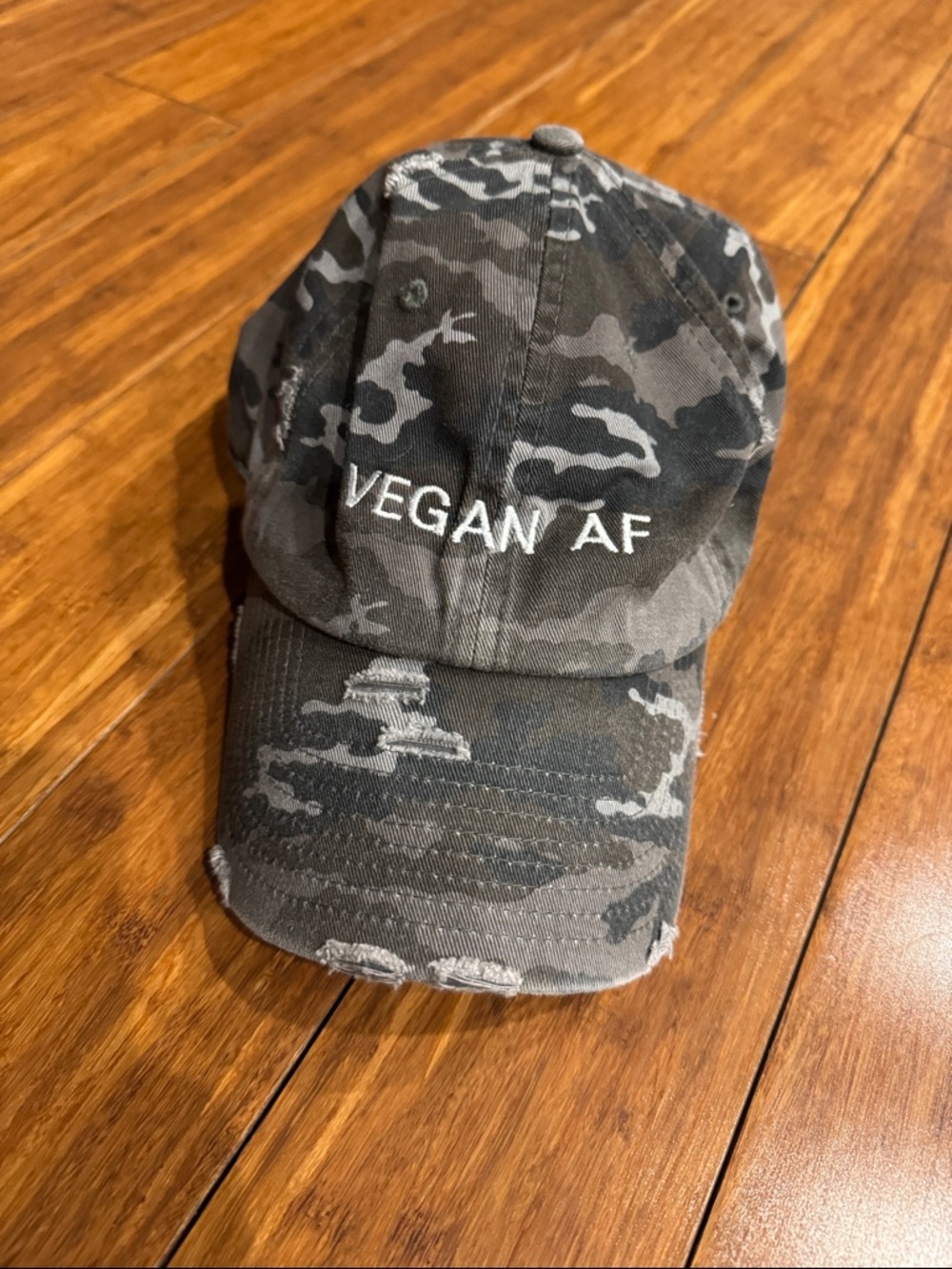 Vegan AF Camo Baseball Cap